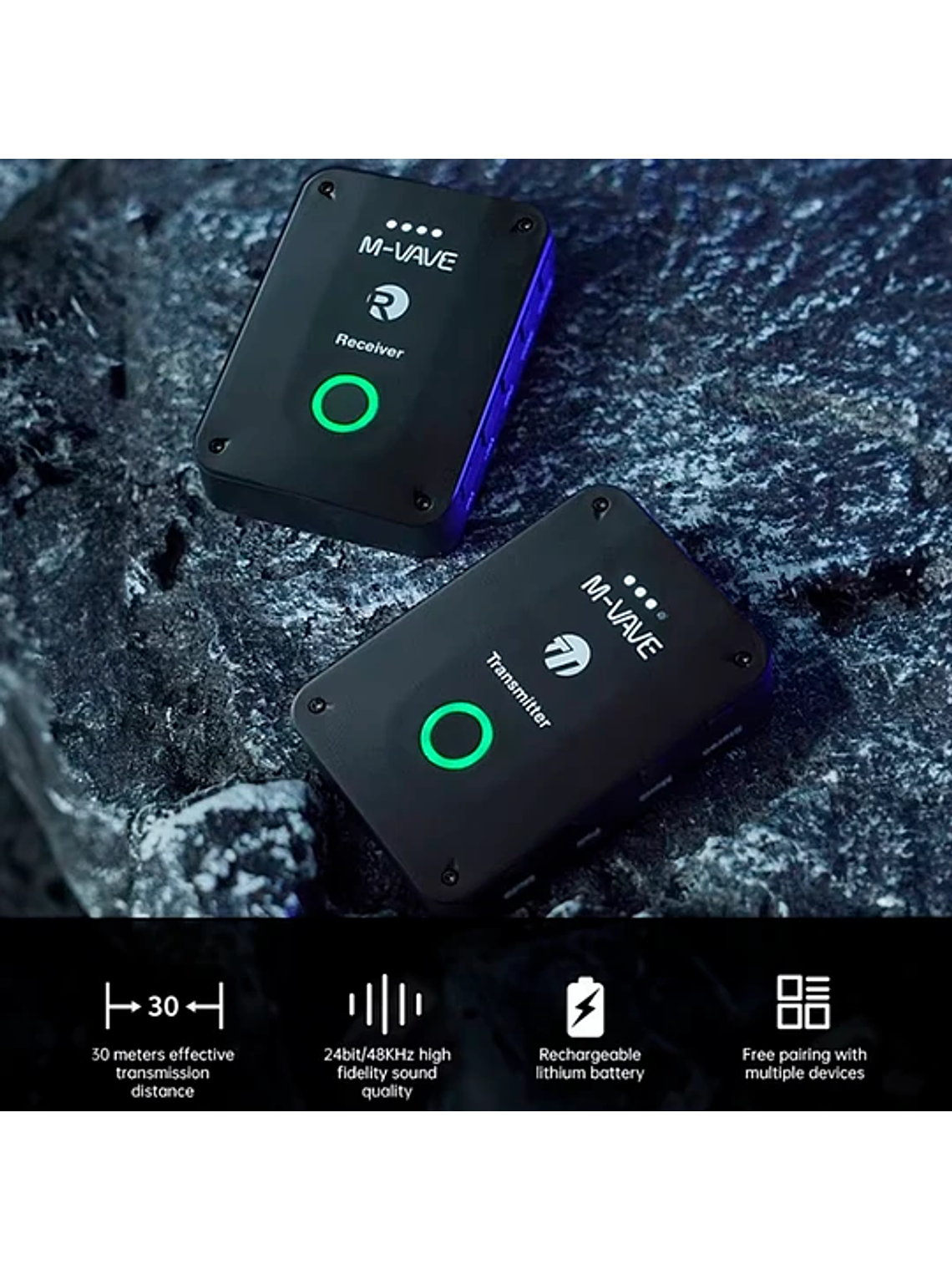 Receptor Monitor Inalámbrico WP-9 M-Vave  4