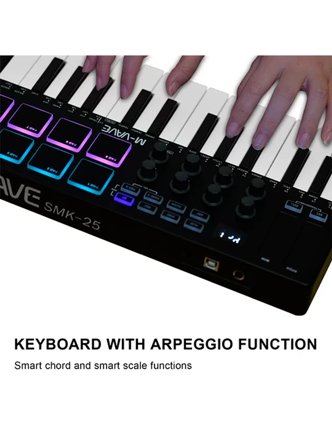 M-Vave SMK25 - Controlador MIDI Bluetooth Negro 2