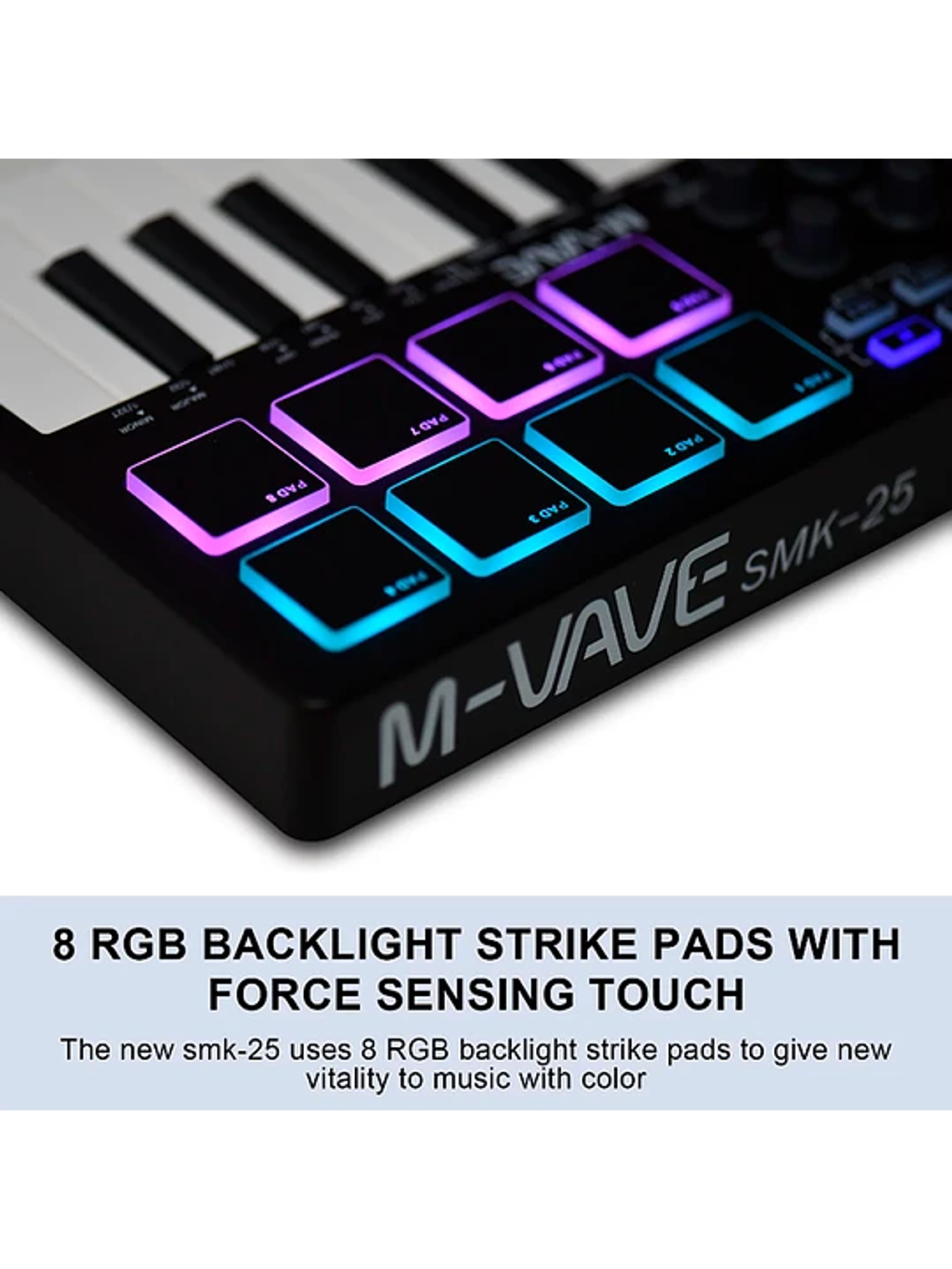 M-Vave SMK25 - Controlador MIDI Bluetooth Negro 4