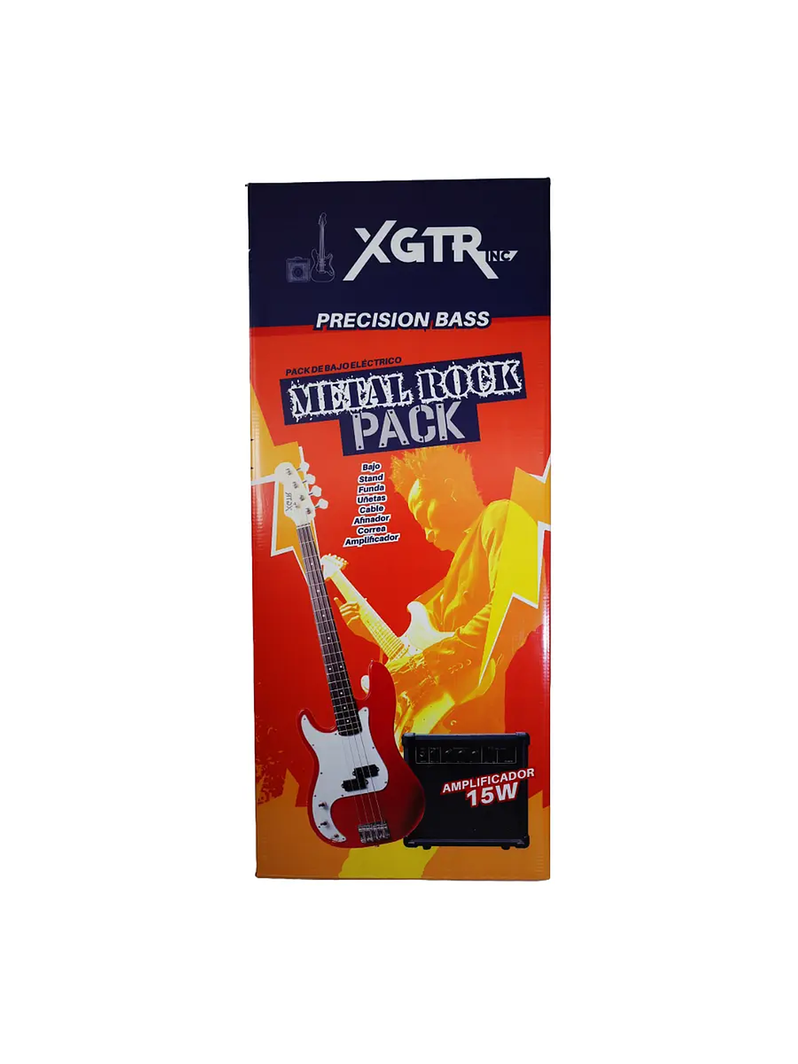 Pack Bajo Eléctrico LeftHand Precision SunBurst,Amp 15w XGTR 6