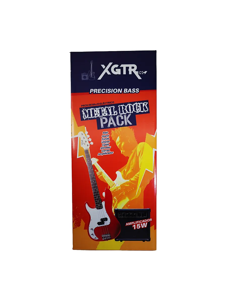 Pack Bajo Eléctrico LeftHand Precision SunBurst,Amp 15w XGTR 6