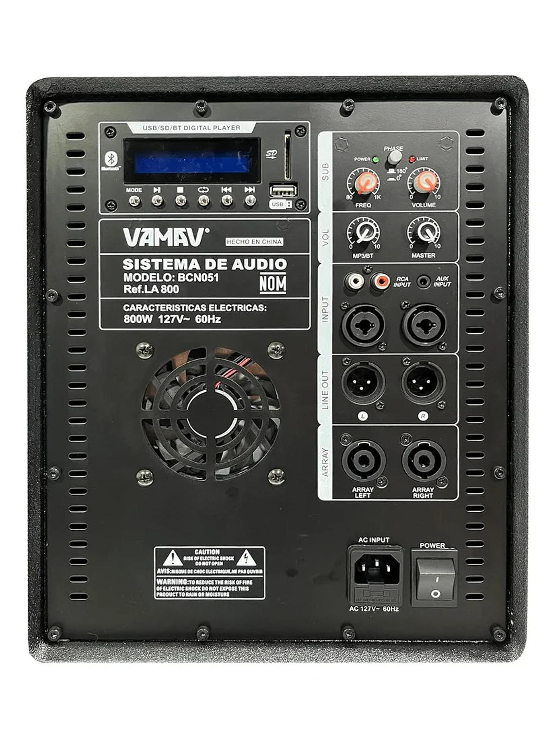 Sistema Mini Array 18″ 500W + 2*150W RMS LA 800 Vamav 5