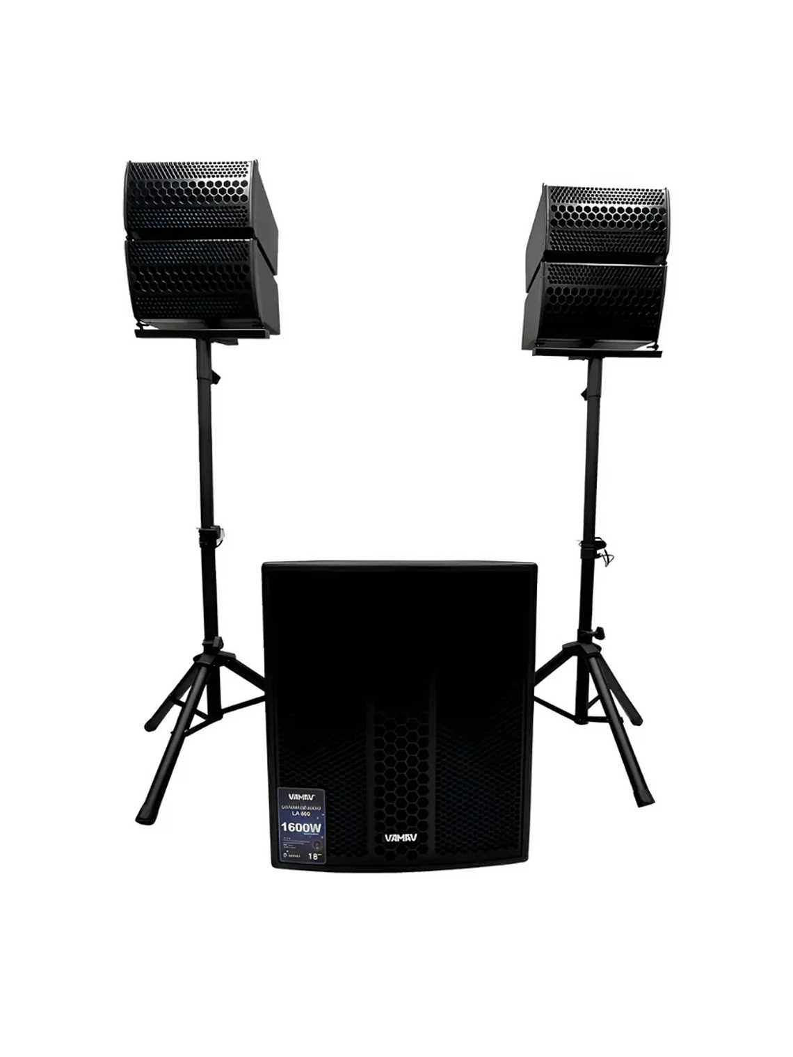 Sistema Mini Array 18″ 500W + 2*150W RMS LA 800 Vamav 1
