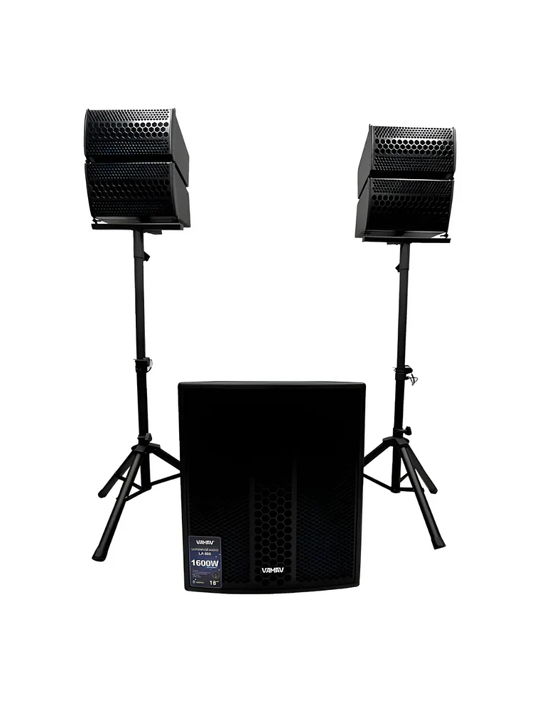 Sistema Mini Array 18″ 500W + 2*150W RMS LA 800 Vamav 1