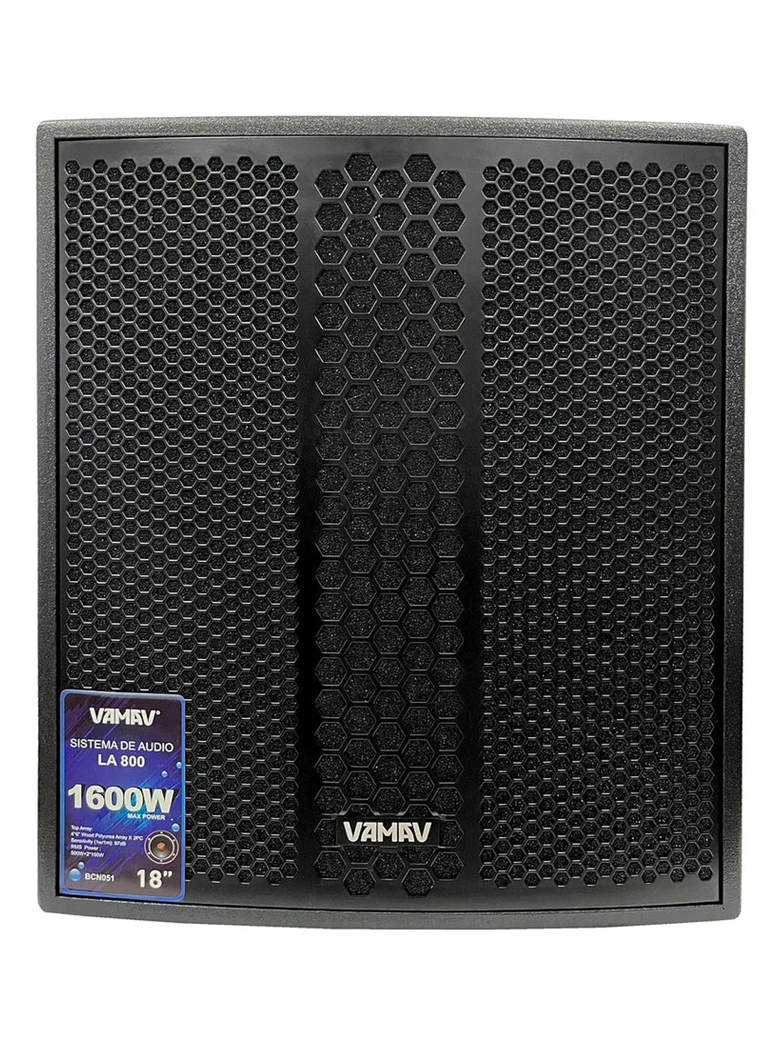 Sistema Mini Array 18″ 500W + 2*150W RMS LA 800 Vamav 3