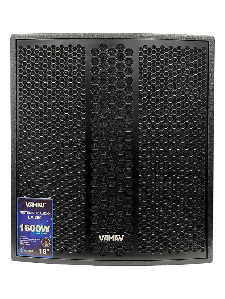 Sistema Mini Array 18″ 500W + 2*150W RMS LA 800 Vamav 3