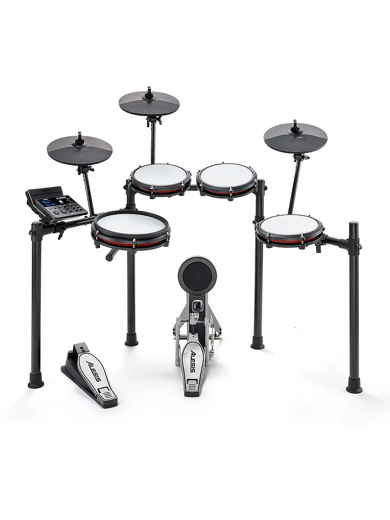 Batería Electrónica Nitro Max Kit Alesis + Sillin , Baquetas y Audifonos ath-m20x Audio Technica 2