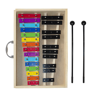 Metalófono Cromático 25 Tonos Color All25Sc