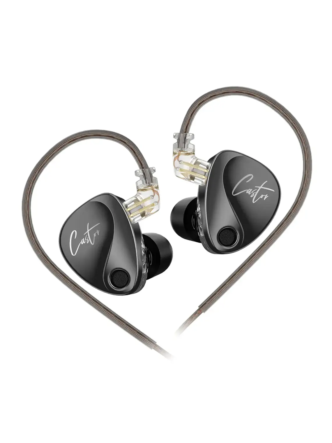 Audífono Negro CASTOR bass ver. KZ 1