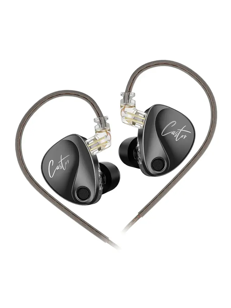 Audífono Negro CASTOR bass ver. KZ 1