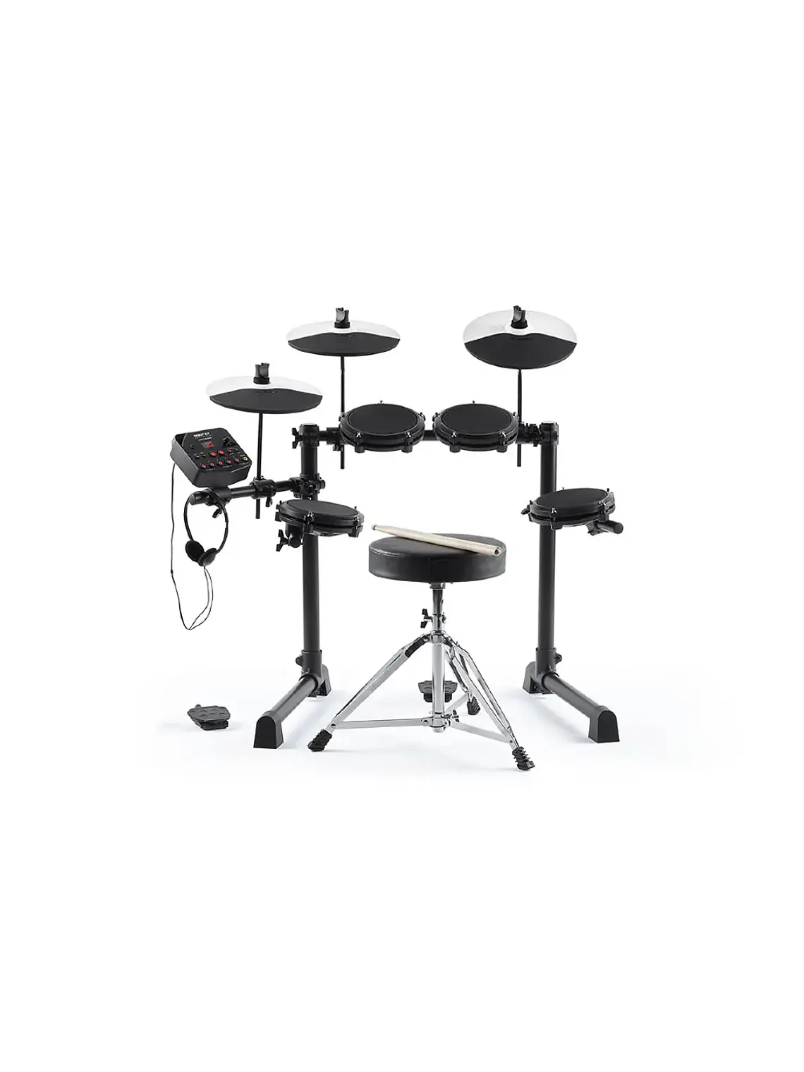 Batería Electrónica Alesis Debut Kit Con Sillín 3