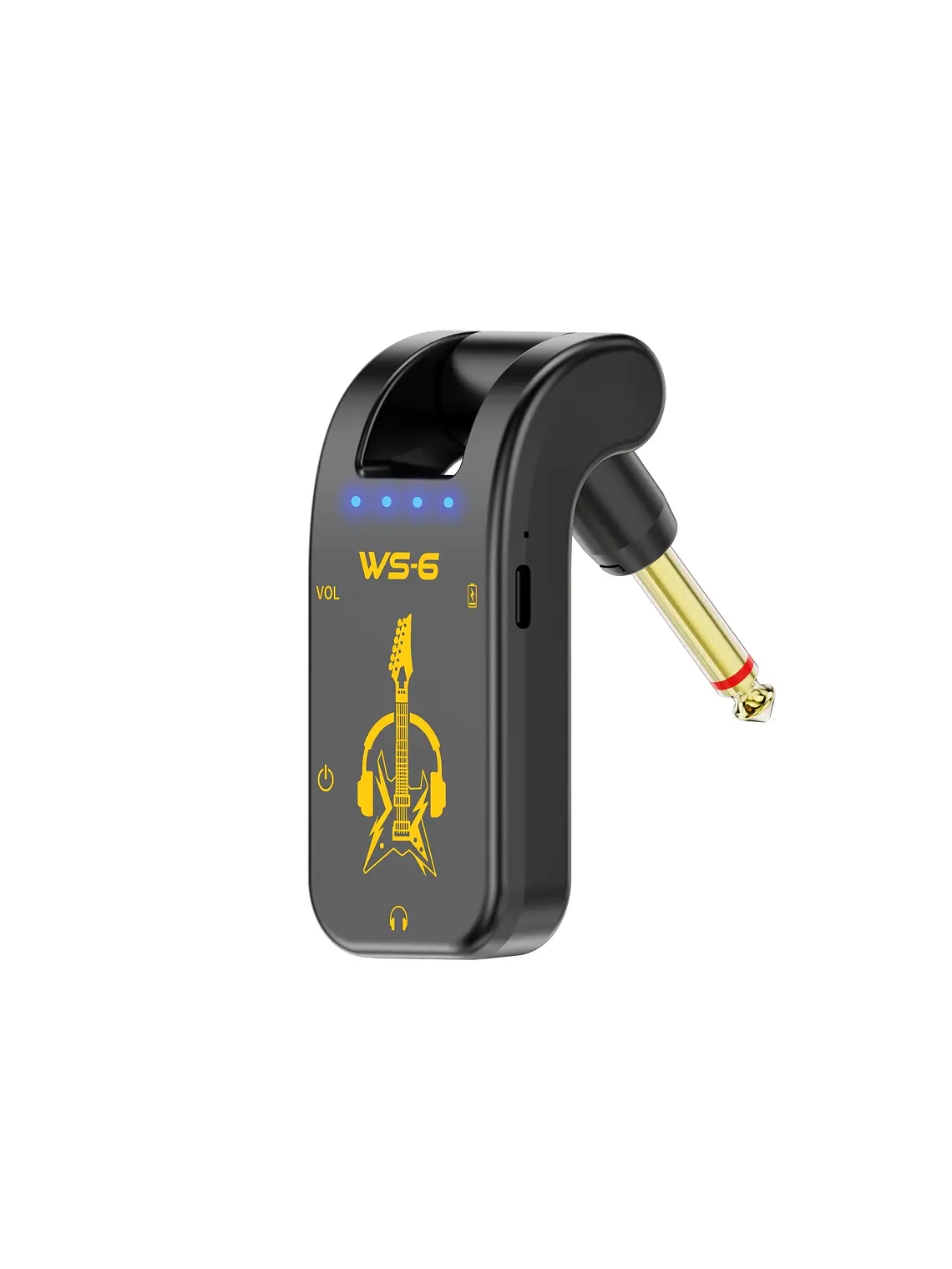 Mini amplificador de audífonos para guitarra WS-6 1