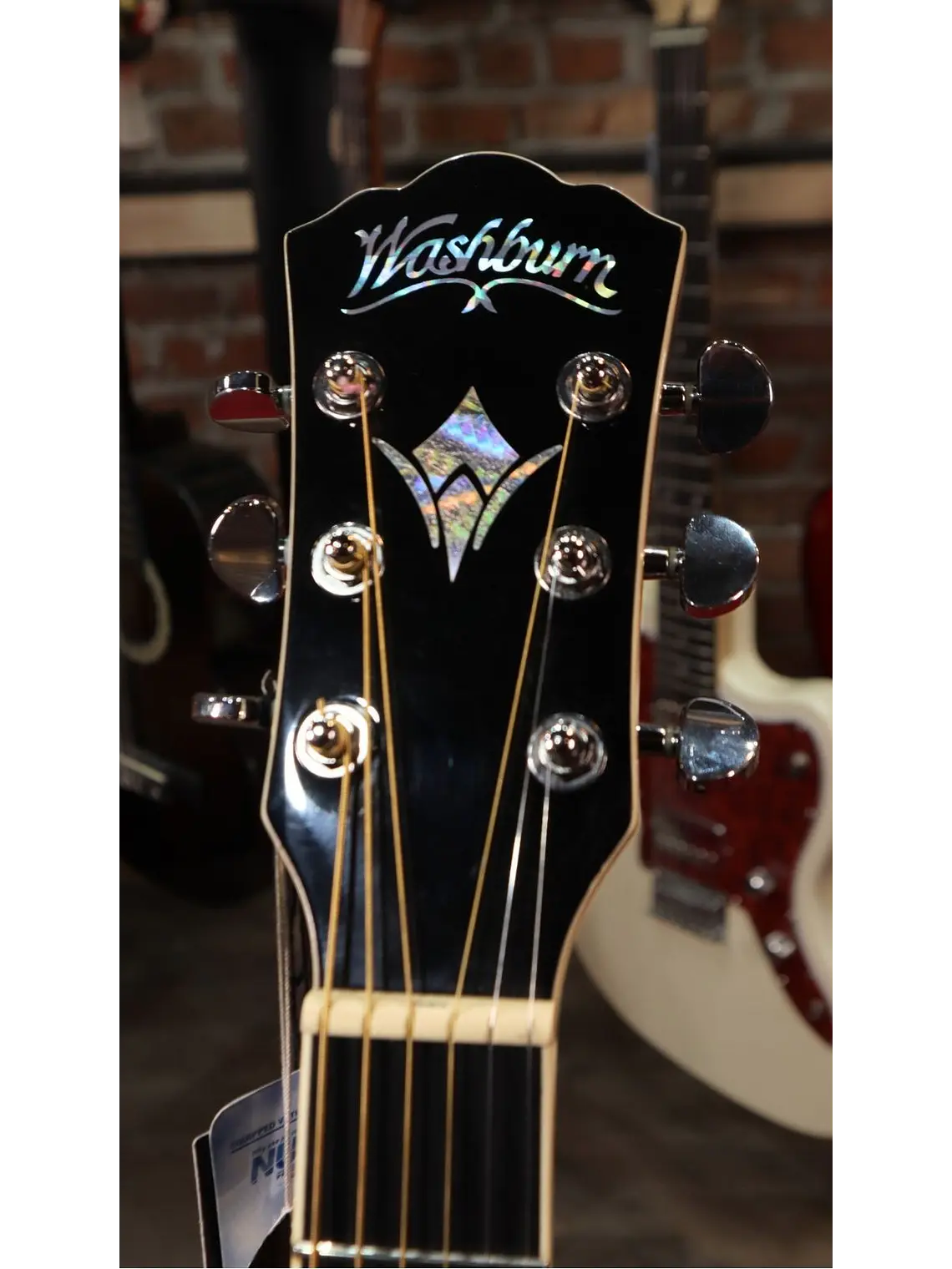 [REMATE] GUITARRA ELECTROACUSTICA EA12B NEGRA WASHBURN  2