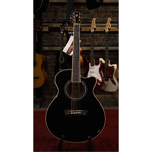[REMATE] GUITARRA ELECTROACUSTICA EA12B NEGRA WASHBURN 