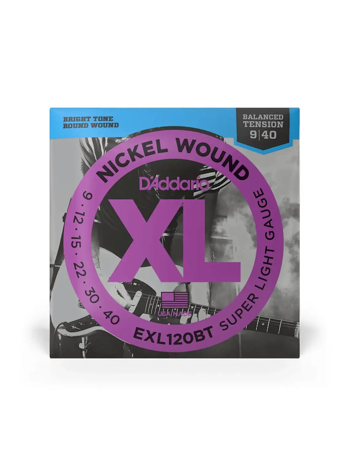 Cuerdas para guitarra eléctrica Daddario EXL120BT .009-.040 1