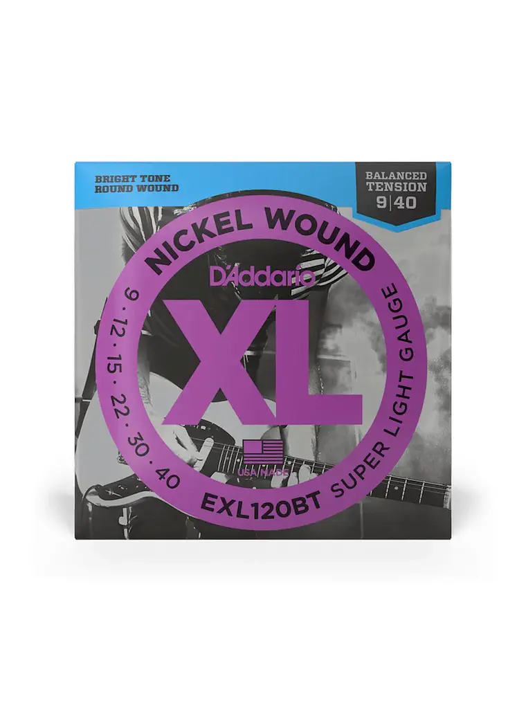 Cuerdas para guitarra eléctrica Daddario EXL120BT .009-.040 1