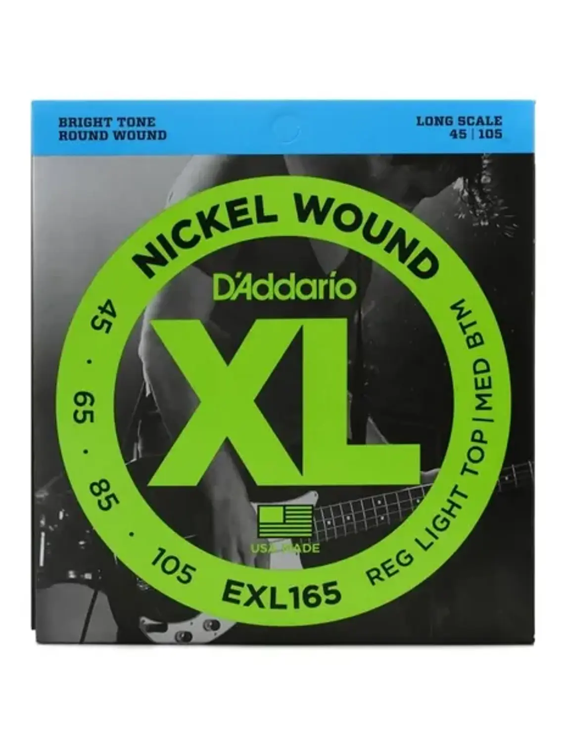 Cuerdas para bajo de 4 cuerdas D'Addario EXL165 .045-.105 1