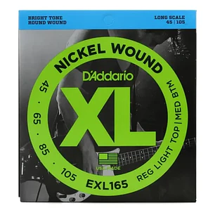 Cuerdas para bajo de 4 cuerdas D'Addario EXL165 .045-.105