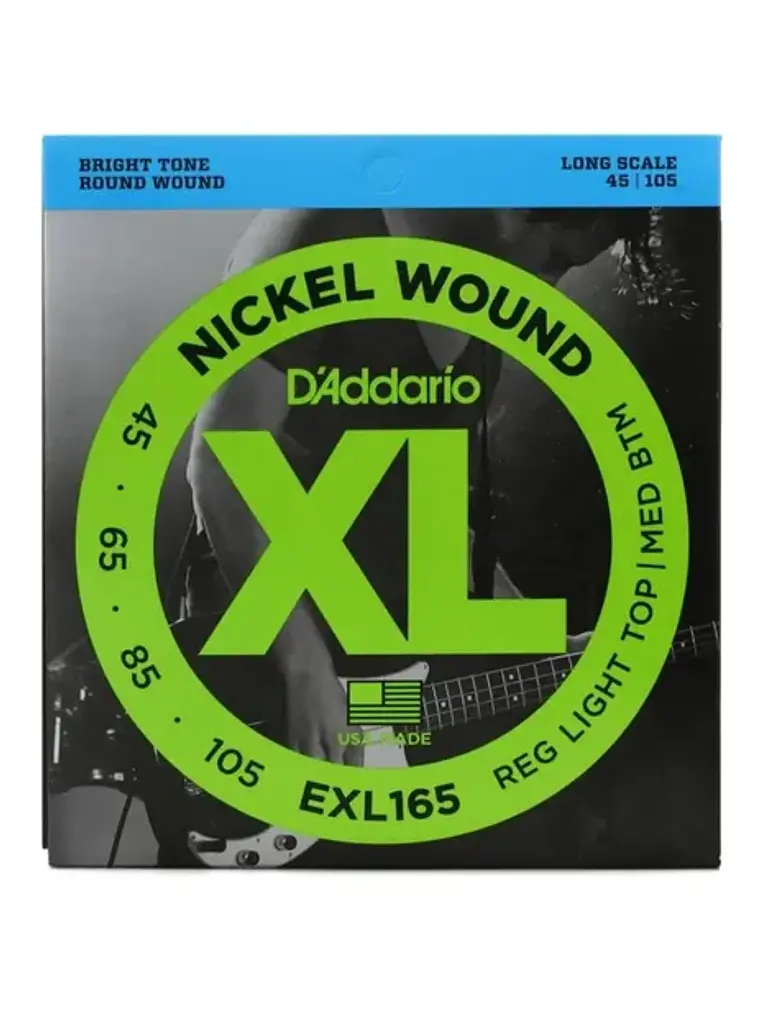 Cuerdas para bajo de 4 cuerdas D'Addario EXL165 .045-.105 1