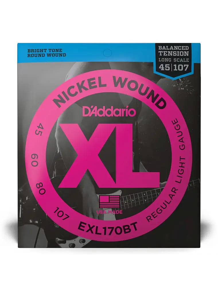 Cuerdas para bajo de 4 cuerdas D'Addario EXL170BT .045-.107 1