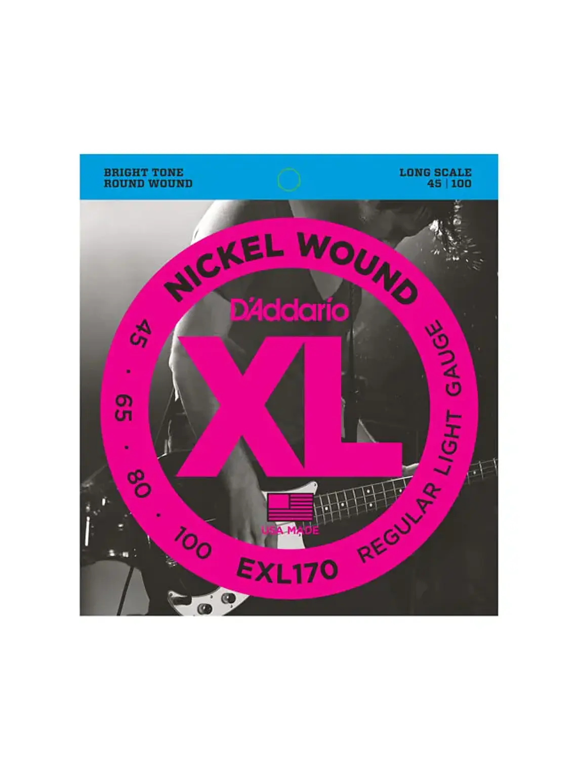 Cuerdas para bajo de 4 cuerdas D'Addario EXL170 .045-.100 1