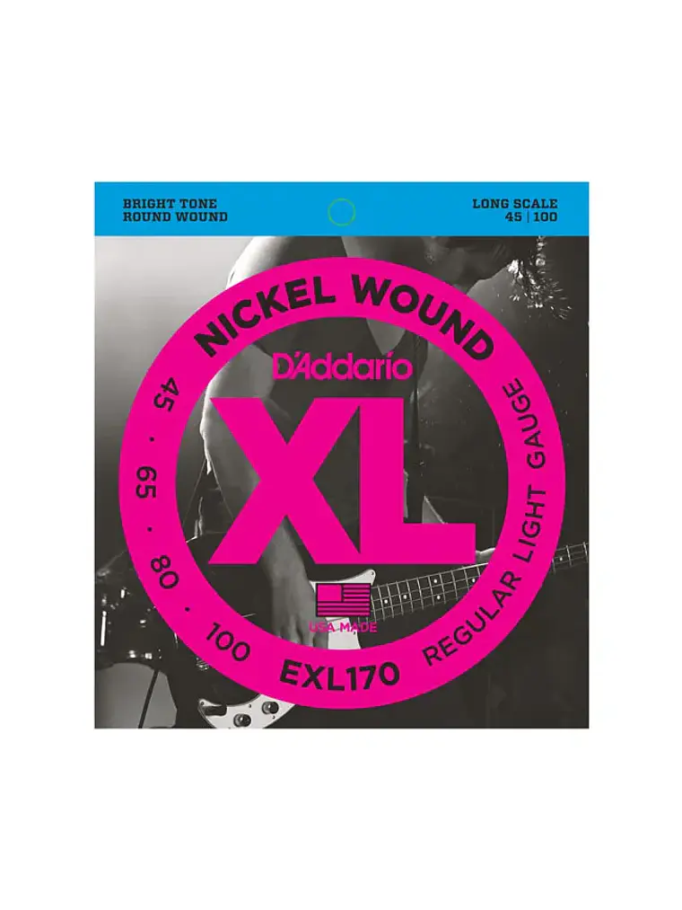 Cuerdas para bajo de 4 cuerdas D'Addario EXL170 .045-.100 1