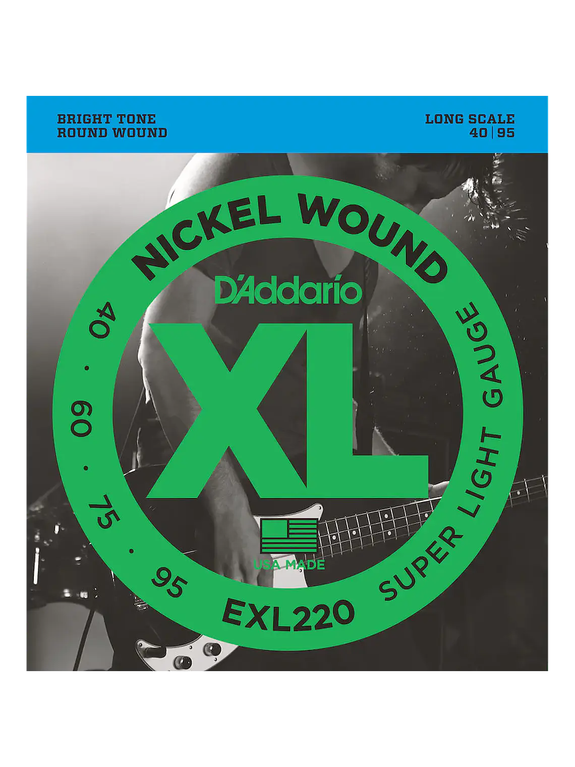 Cuerdas para bajo de 4 cuerdas D'Addario EXL220 .040-.095 1