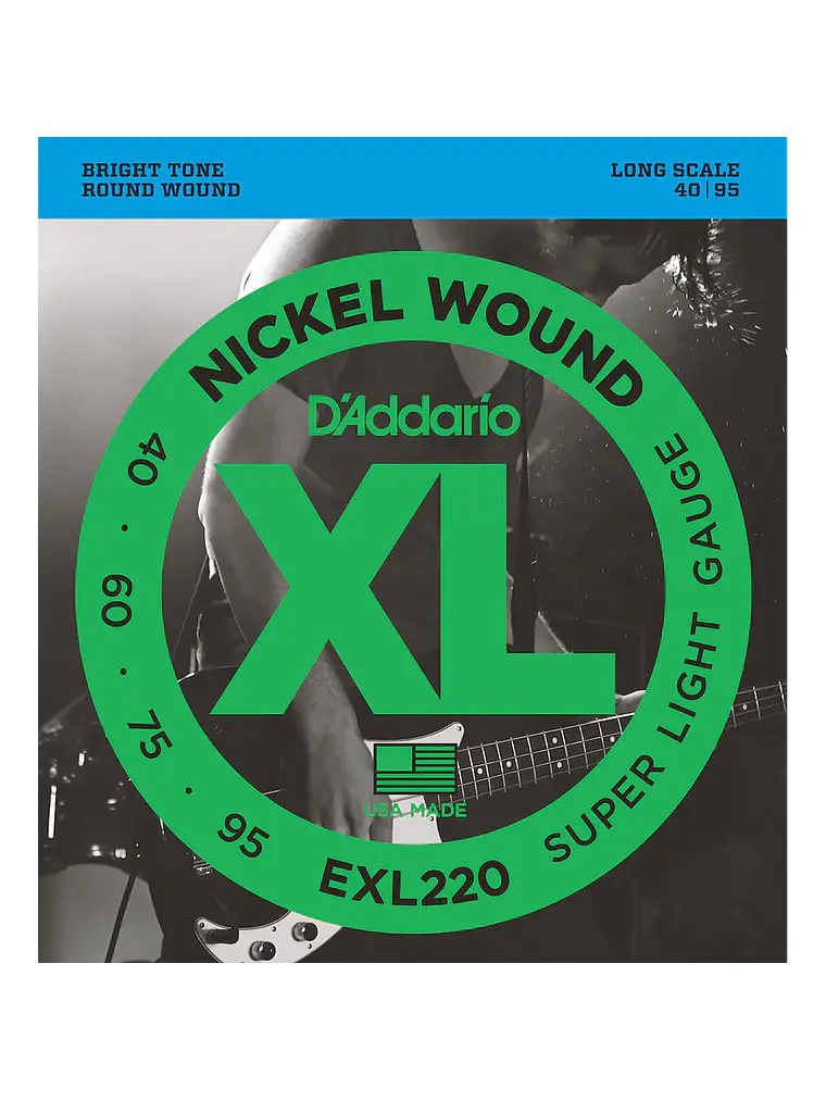 Cuerdas para bajo de 4 cuerdas D'Addario EXL220 .040-.095 1