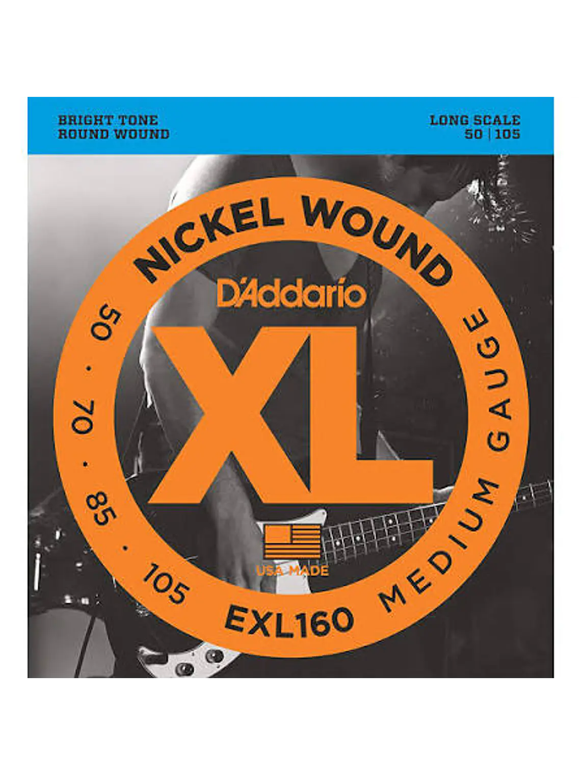 Cuerdas para bajo de 4 cuerdas D'Addario EXL160 .050-.105 1