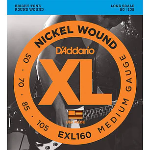 Cuerdas para bajo de 4 cuerdas D'Addario EXL160 .050-.105