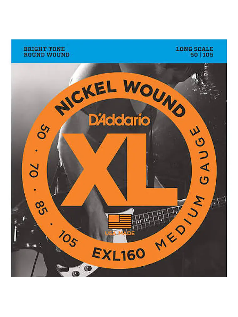 Cuerdas para bajo de 4 cuerdas D'Addario EXL160 .050-.105 1