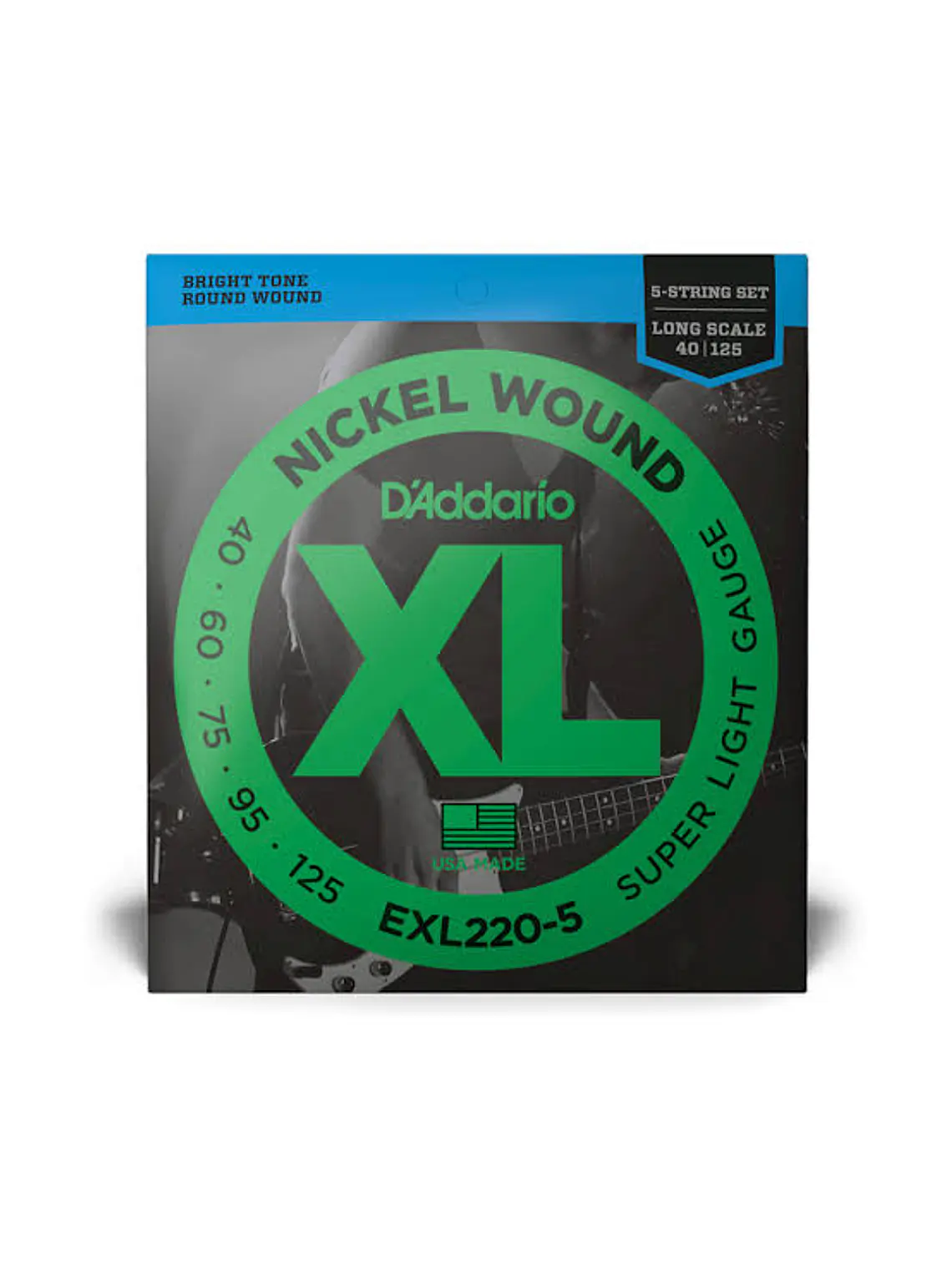 Cuerdas para bajo de 5 cuerdas D'Addario EXL220-5 .040-.125 1