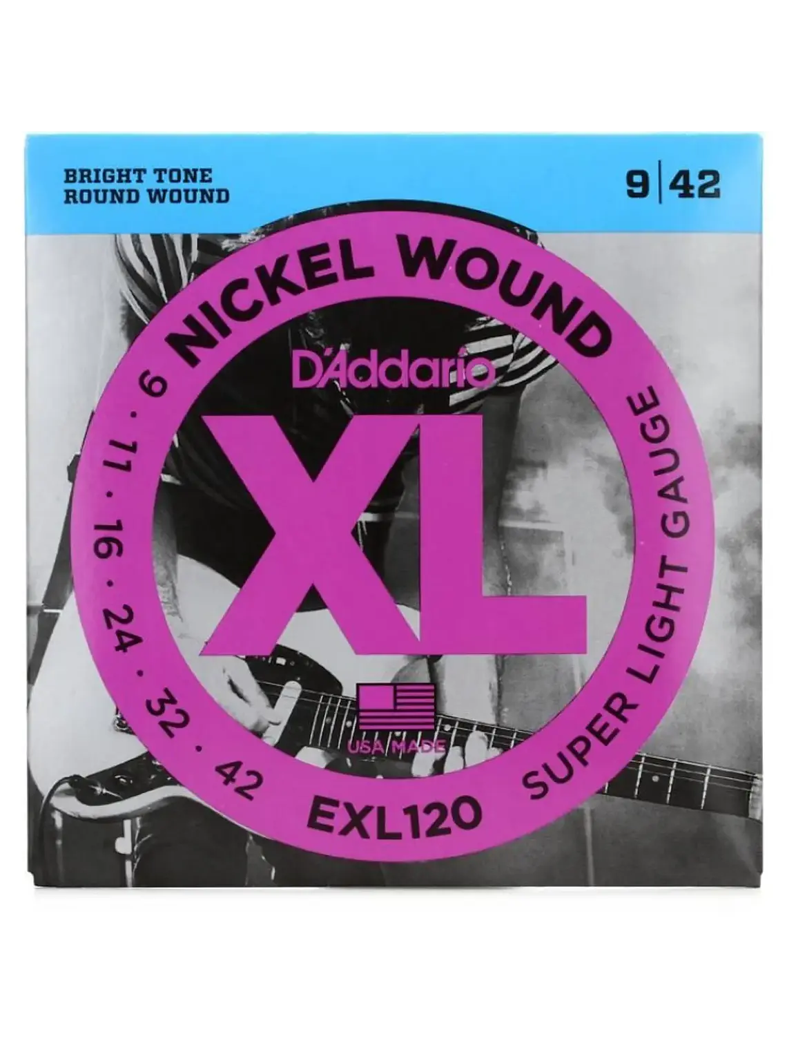 Cuerdas para guitarra eléctrica Daddario EXL .009-.042 1