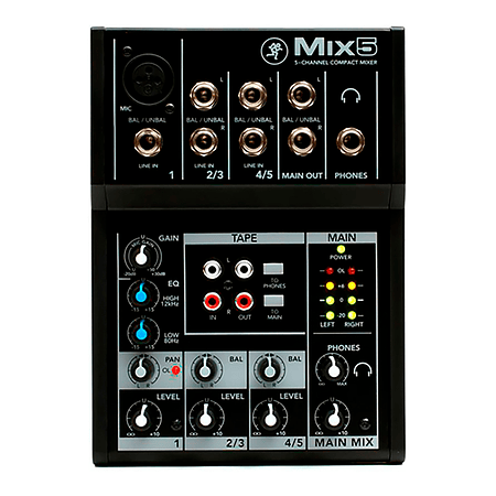 Mixer 5 Canales Mix5 Mackie