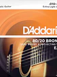 EJ10 Cuerdas Guitarra Acústica Bronze .010-.050 set 6 cuerdas D'Addario - Miniatura 1