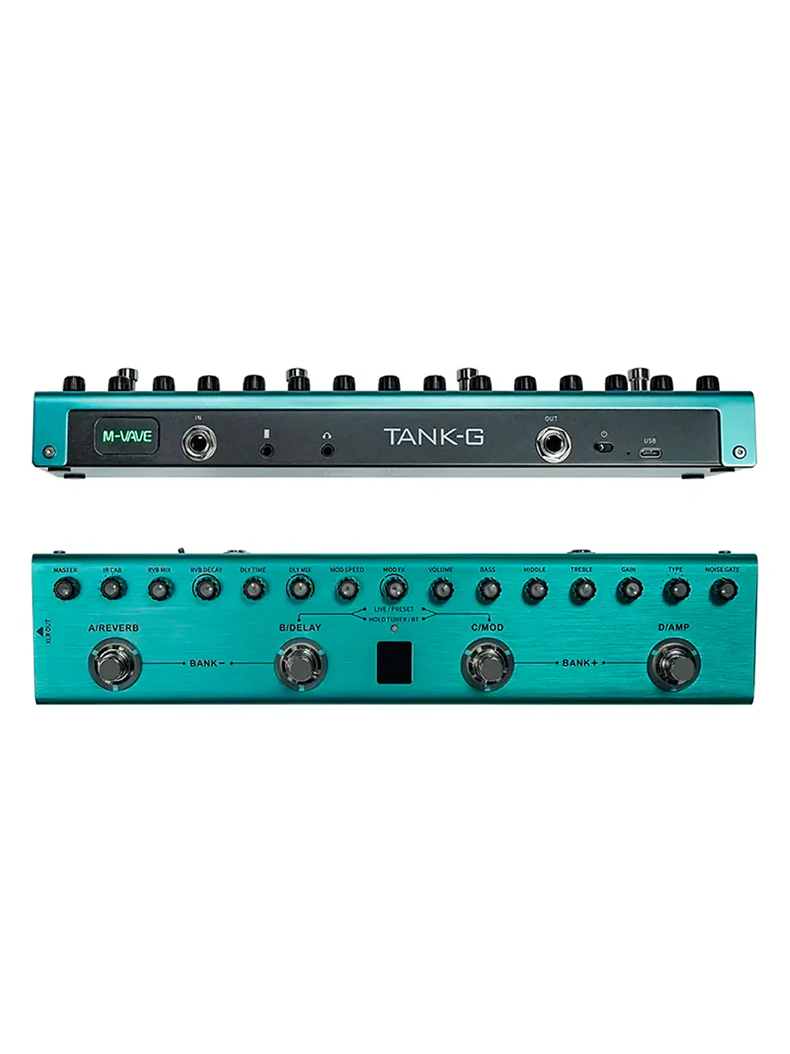 M-VAVE Tank G - Pedalera Multiefectos e interfaz para guitarra 2