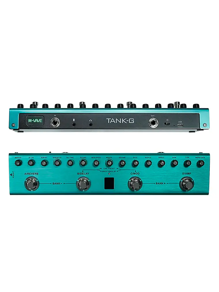 M-VAVE Tank G - Pedalera Multiefectos e interfaz para guitarra 2