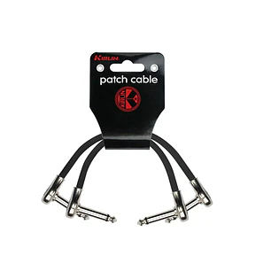 Pack 2 Patch Cable Pedal 0,3M Ángulo Kirlin