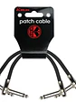 Pack 2 Patch Cable Pedal 0,3M Ángulo Kirlin - Miniatura 1