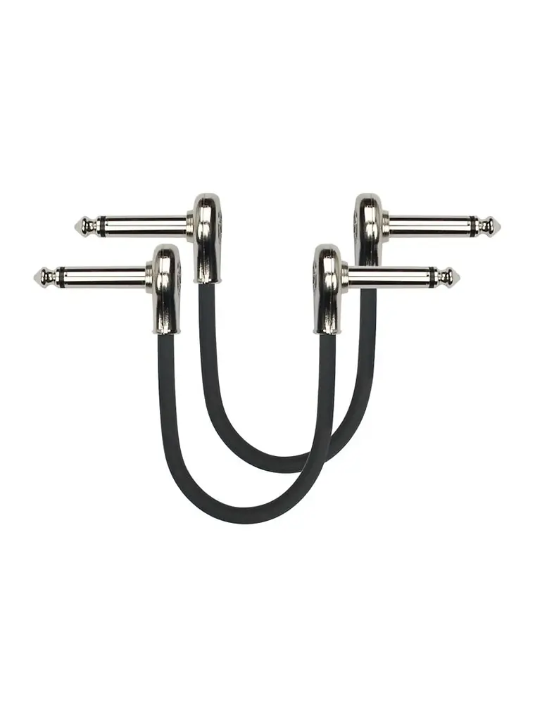 Pack 2 Patch Cable Pedal 0,3M Ángulo Kirlin 2