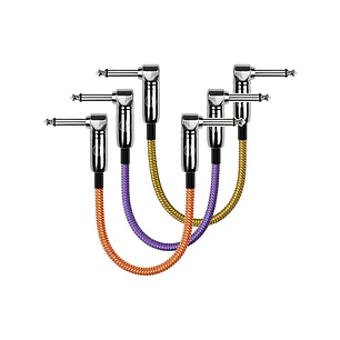 Pack 3 Patch Cable Pedal 30 CM Ángulo Kirlin