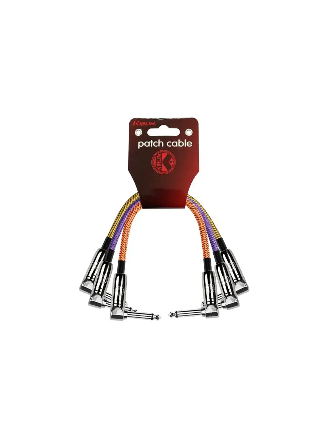 Pack 3 Patch Cable Pedal 30 CM Ángulo Kirlin 2
