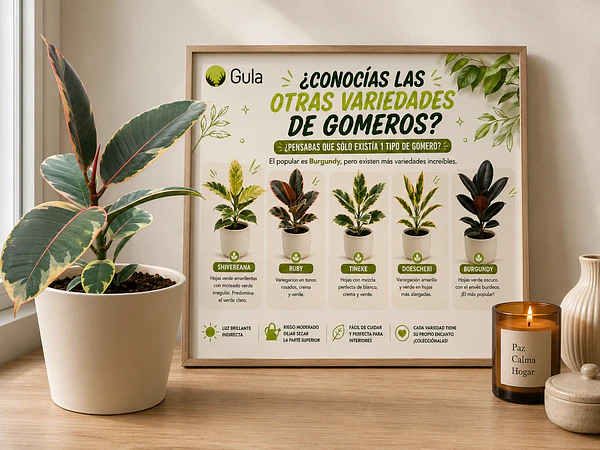 Gomeros o Ficus Elástica: Plantas de Interior Resistentes, Elegantes y Fáciles de Cuidar