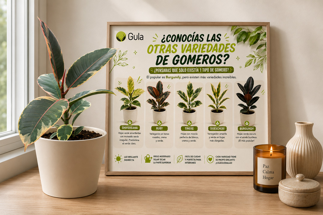 Gomeros o Ficus Elástica: Plantas de Interior Resistentes, Elegantes y Fáciles de Cuidar