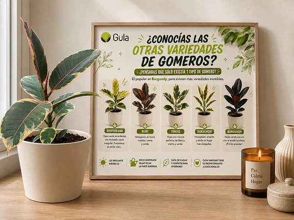 Gomeros o Ficus Elástica: Plantas de Interior Resistentes, Elegantes y Fáciles de Cuidar