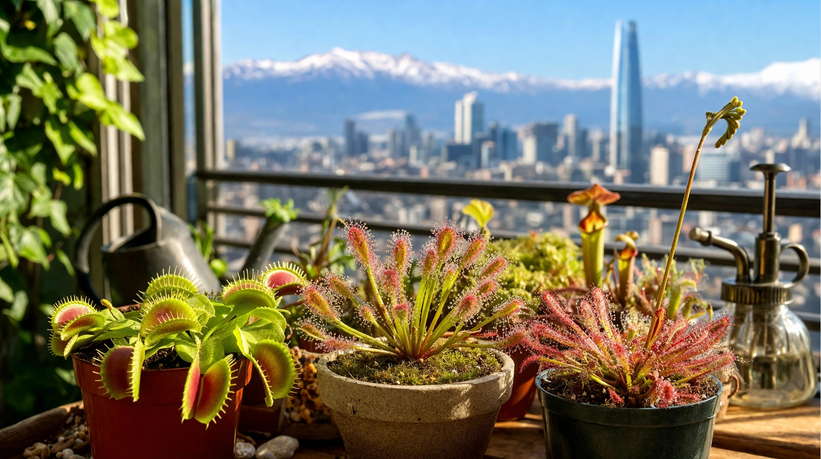 Plantas carnívoras en Las Condes: el clima que la Venus atrapamoscas agradece