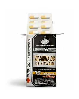 VITAMINA D3 BLISTER´S C/30 CAPSULAS.