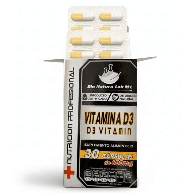 VITAMINA D3 BLISTER´S C/30 CAPSULAS.