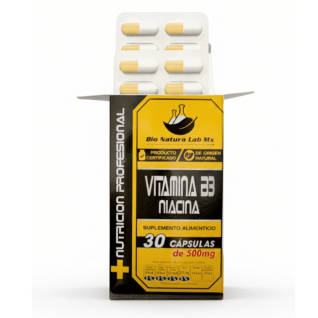 VITAMINA B3 BLISTER´S C/30 CAPSULAS.