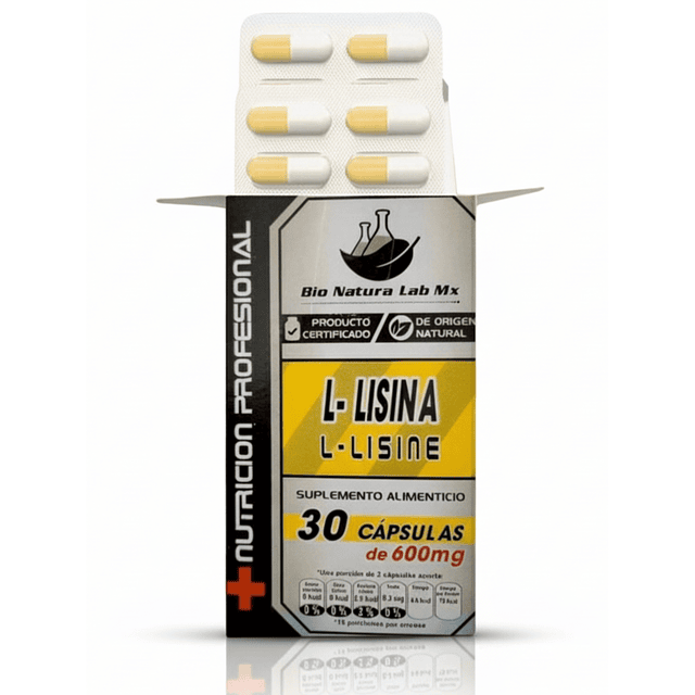 L- LISINA BLISTER´S C/30 CAPSULAS. 